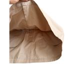 BARIII Tan Khaki Pleated Mini Skirt Size Medium Photo 2