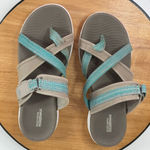 Skechers Performance On The Go 600 Glow Strappy Outdoor Sandals Taupe Green 10 Photo 8