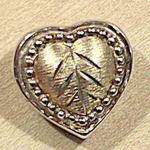 Coleman Black His Gold Sterling Silver 925 12k Pendant Heart Leaf CCO Reversible Photo 1