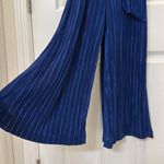 Maeve Anthropologie  Sonata Cropped Wide Leg Jumpsuit Blue Size 0 Photo 7