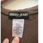 Guess JEANS SOLID BROWN FULL ZIP HOODIE LARGE (L9) Photo 2