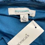 Francesca's NWT Teal Blue Lace Halter Backless Mini Dress Large Photo 5