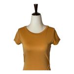 Lulus  Orange‎ Casual Allure Dark Mustard Back Cutout Fitted Mini Dress XS Photo 4