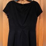 White House | Black Market Black Sheath Dress Cap Sleeves Silver Hardware Size 2 Photo 10