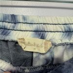 Altar'd State  blue and white tie‎ dye sweat shorts Photo 1