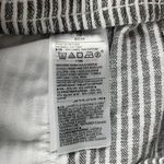 Old Navy Black White Striped High Rise Linen Blend Pull On Shorts XS Photo 3