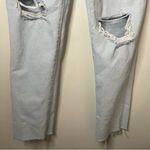 Madewell  The Mom Jean High Waist Ripped Distressed Raw Hem Jeans Size 27 Photo 6