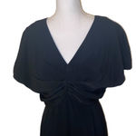 Vintage 80s Dress Constance Saunders Bergdorf Goodman Black Pleated Union Made 8 Photo 5