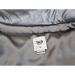 Tach Clothing Mirna Silver Metallic Short Puffer Jacket Size S Cropped Photo 3