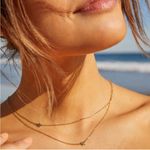 Jennifer Zeuner  Gold Star Double Necklace Photo 1