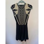 Ted Baker Jenkins Dress Black Gold Fit and Flare Sz 2 Photo 1