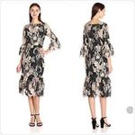 Anthropologie NEW Tracy Reese Sz 8 Flounced Lace Midi Overlay Dress Photo 1
