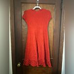 Anthropologie Feather Bone Red Oda Sweater Dress S Photo 1
