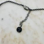 Talbots  Crystal Cluster Statement Necklace-Gunmetal Finish Photo 4