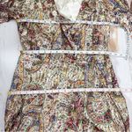 Sézane Paula Metallic Shimmer Silk Midi Dress Paisley Size US 2 Photo 13