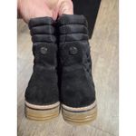 Tommy Hilfiger  Onella Boots Size 7.5 Black Quilted Ankle Lace Up Original Box Photo 3