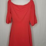Bar III Bar Ill Coral Off Shoulder Fit & Flare Dress Size 10 Photo 7