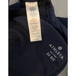Athleta  Navy Blue Halter‎ Bikini Swim Top Size 32 B/C Medium Photo 1