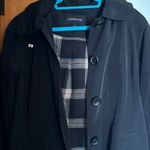 London Fog  Black Coat with removable Plaid lining size 8 Photo 5