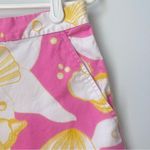 Tibi Coastal High Waisted Shell Print Pink Shorts Size 10 Photo 2