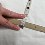 Salvatore Ferragamo White Leather Belt Gold Hardware Size 70 Photo 11