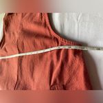 Linen Cotton Blend Rust Sleeveless Comfy Summer Jumpsuit Red Size XS Photo 6