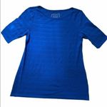 Charter Club  Textured Blue Shirt NWT Photo 2
