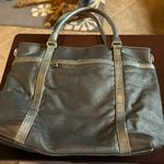 Brighton Rare Satchel Silver Coated With Leather Trim Photo 0