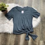 William Rast  Striped Tie-Front T-Shirt NWT Small Photo 6