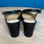 Talbots  Kelsey Slingback Pumps Black Nappa Leather Almond Toe Women’s Size 6.5 Photo 2