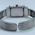 Collage ladies 20mm quartz analog cuff bracelet two tone watch size 6” runs Photo 3