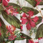 AMUR Cleo Juliet Sleeve Dress Scarlet Tropical Flora Size 0 Print Mini Statement Pink Photo 7