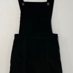 Topshop Black Corduroy Pinafore Overall Dress Size US 6 UK 10 EUR 38 Photo 0