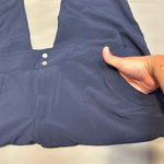 Dress Barn  Women's Cropped Pants Size‎ 10 Navy Blue Drawstring Photo 6