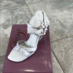 Dyeables  White Satin Strappy Heels New in Box Photo 14