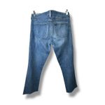 J.Crew  Matchstick Medium Wash Frayed Mid Rise Denim Jeans Size 32 Short Petite Photo 4