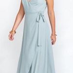 Show Me Your Mumu  Mariah Silver Sage Wrap Maxi Dress Photo 0