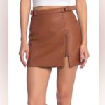 Free People Midnight Magic Faux Leather Skirt Size 6 Photo 1