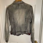 Marithe Francois Girbaud 90's Vintage Grey and Red Denim Jacket XL rare Gray Photo 5