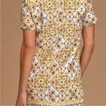 Lulus 💛Dandy Lion Yellow Print Shift Dress Size small💛 Photo 1