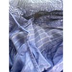 Free People Lola Boho Striped Tiered Dress Chambray Blue Embroidered Lagenlook Photo 11