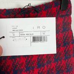 IRO NWT - Quisera Frayed Hem Metallic Houndstooth Mini Tweed Skirt Photo 3