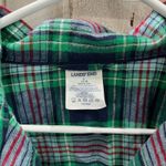 Lands' End Long Sleeve Plaid Flannel PJ Pajama Top Button Up Womens Size Large Photo 1