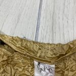 NEW Y2K 80s 90s Trendy One Size Bubble Popcorn Stretch Shirt Gold Photo 6