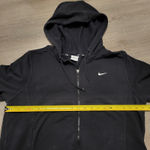 Nike  Dri-FIT Womens Full Zip Hooded Athletic Jacket Swoosh Black Size Large Photo 8