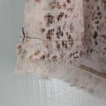 REWASH  Xl Linen Blend Drawstring Waist Raw Hem Shorts in Animal Print Photo 5