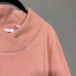 D&Co Dusty Pink Cozycore Textured Mock Neck Sweatshirt Photo 1