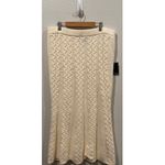 Eloquii Cabled Sweater Cream Knit Maxi Skirt Photo 3