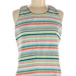 Vintage rainbow crazy striped crew neck tank top Size M Photo 0