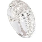Balmain Lucite & Crystal Cocktail Ring Photo 5